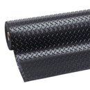 K&S International Flooring, Textured Rollable Vinyl Flooring, Black Diamond Plate