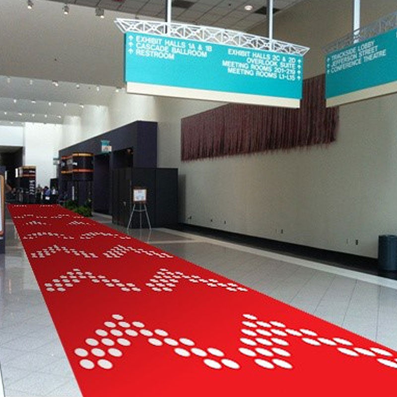 K&S International Flooring, Printed Rollable Carpet Exhibit Hallway