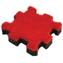 K&S International Flooring, Interlocking Comfort Carpet Tiles Anti-Fatigue Tiles, Red