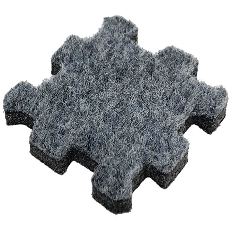 K&S International Flooring, Interlocking Comfort Carpet Tiles Anti-Fatigue Tiles, Steel Gray