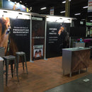 K&S International Flooring, Vinyl Wood Grain Puzzle Tile Trade Show Booth Floor Vets First Choice
