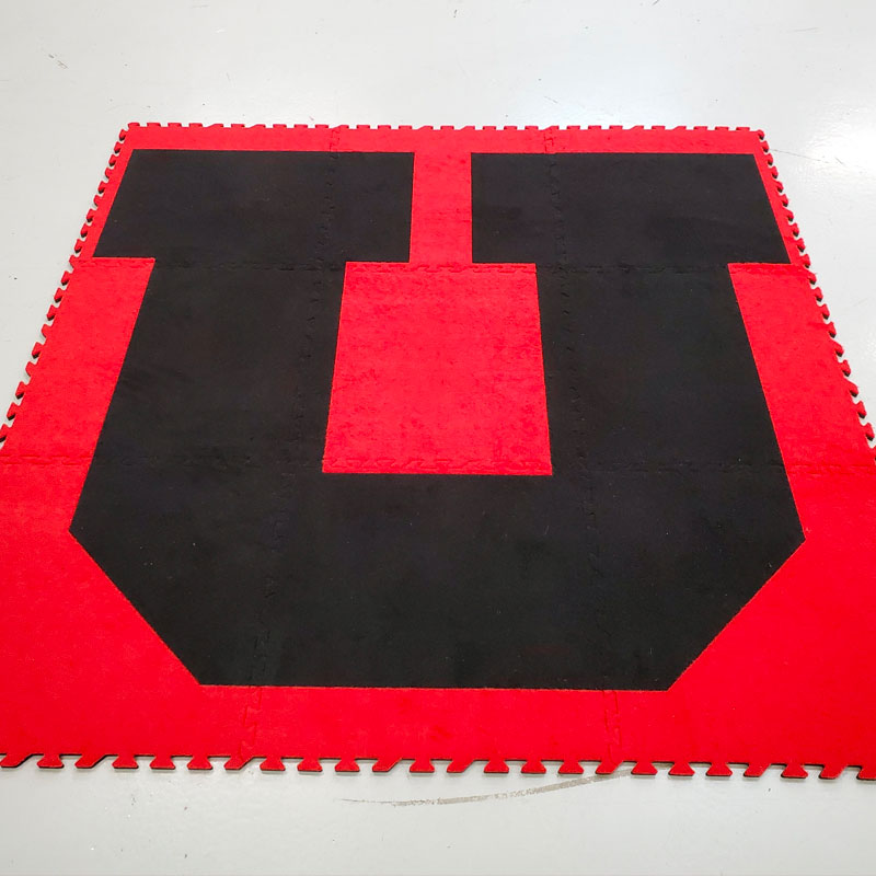 K&S International Flooring, Carpet Tiles Interlocking Portable Tiles with Inlay