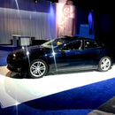 K&S International Flooring, White Gloss Vinyl Flooring, Roll Car Show Floor