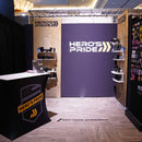 K&S International Flooring, Hero's Pride Interlocking Wood Grain Foam Tiles Printed Logo