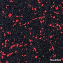 K&S International Flooring, PCR Rollable Rubber Underlayment, Black/Red