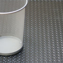 K&S International Flooring, Interlocking Texture Rollable Vinyl, Diamond Plate Slate Gray Pattern